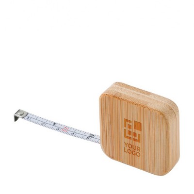 Mètre ruban carré durable en bambou 1M