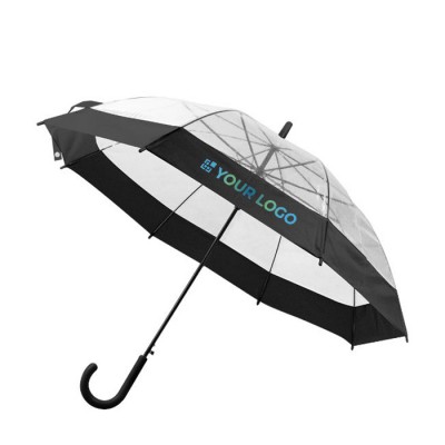 Parapluie transparent avec détail de couleur couleur blanc