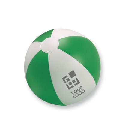 Ballon de plage publicitaire pour entreprises vue avec zone d'impression