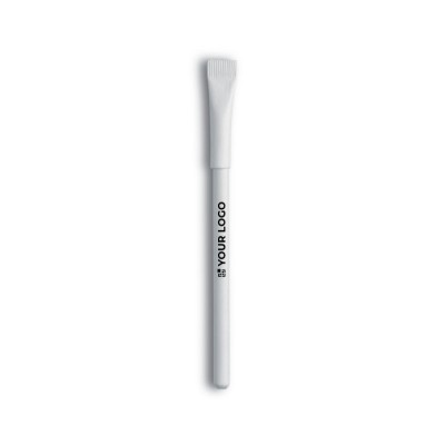 Élégant stylo en papier pour entreprises couleur  blanc
