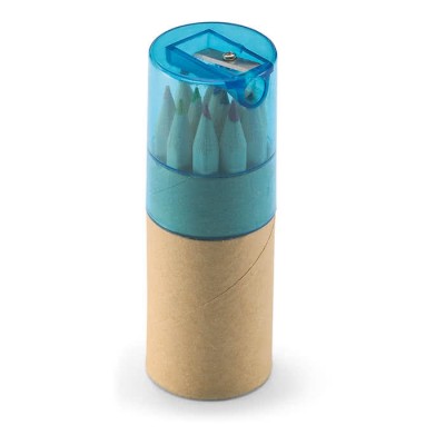 Crayons personnalisés pour enfants + taille crayon couleur  bleu