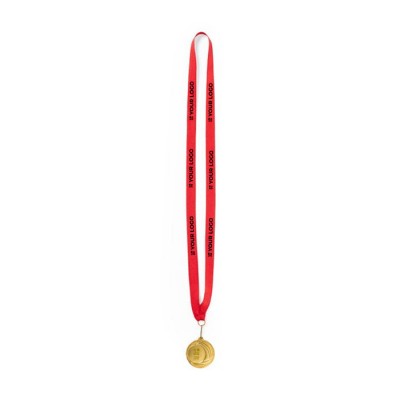 Médaille en métal avec ruban
