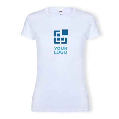 T-shirt blanc en 100% coton 140 g/m2 femme Fruit Of The Loom