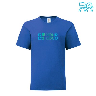 T-shirt pour enfant  en coton 150 g/m2 couleur bleu première vue