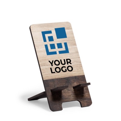 Support téléphone en bambou 2 pièces Personnalisé Logo