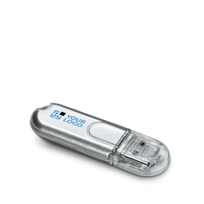 Clé USB personnalisée publicitaire couleur bleu