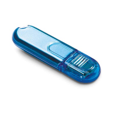 Clé USB personnalisée publicitaire couleur bleu