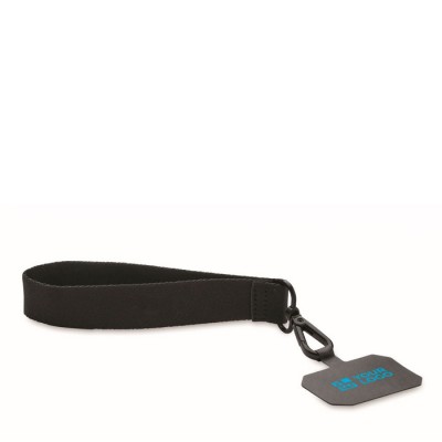 Bracelet lanyard en polyester avec attache pour téléphone
