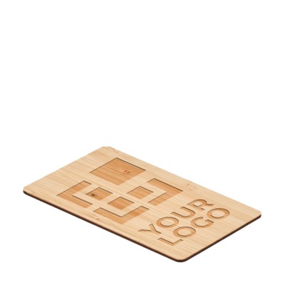 Carte RFID publicitaire de protection couleur bois