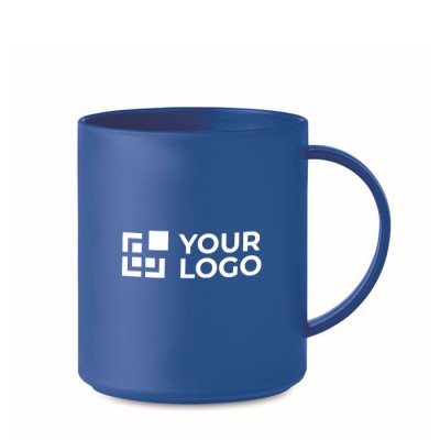 Mug personnalisable avec votre logo couleur bleu vue principale