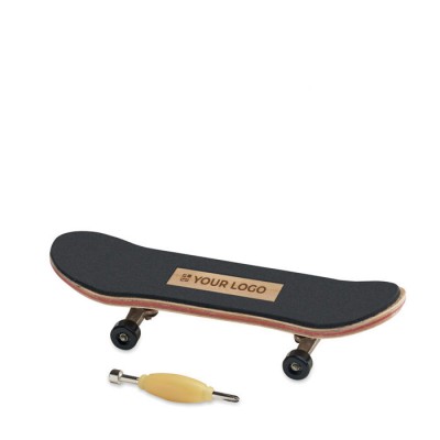 Mini skateboard promotionnel en bois pour les doigts 