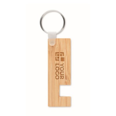 Porte-clés en bambou avec support