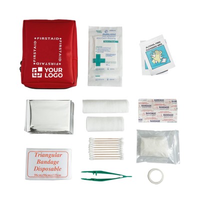 Kit de premiers secours à offrir couleur  rouge troisième vue