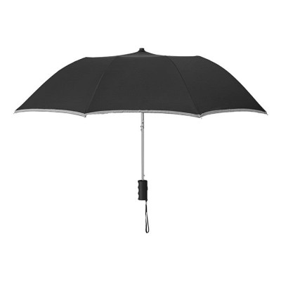Parapluie pliant publicitaire de 21 " couleur  noir deuxième vue