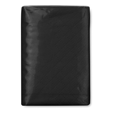 Paquet de mouchoirs en papiers personnalisés couleur  noir