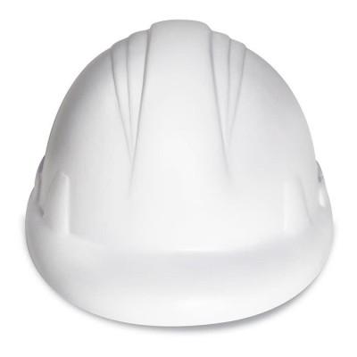 Balle anti-stress en forme de casque couleur  blanc