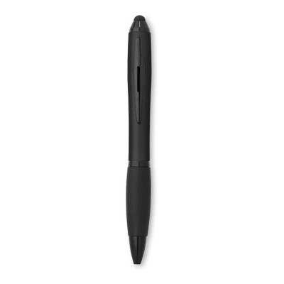 Stylo bicolore avec pointeur tactile couleur  noir