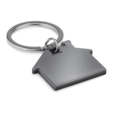 Porte-clés de merchandising en forme de maison couleur  noir