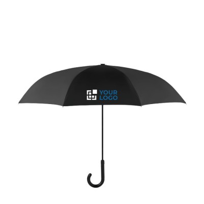 Parapluie promotionnel réversible de 23 " couleur  gris deuxième vue