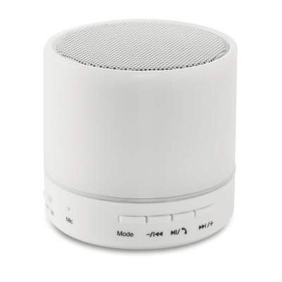 Haut-parleur pour entreprises circulaire Bluetooth LED couleur  blanc