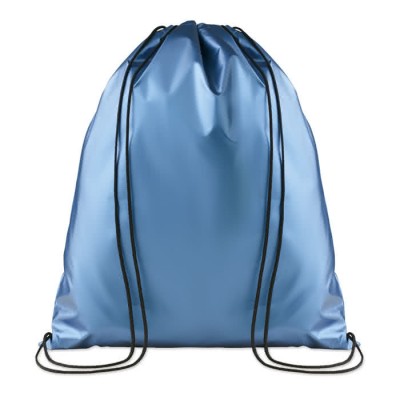 Sacs à dos de merchandising d'aspect métallique couleur  bleu