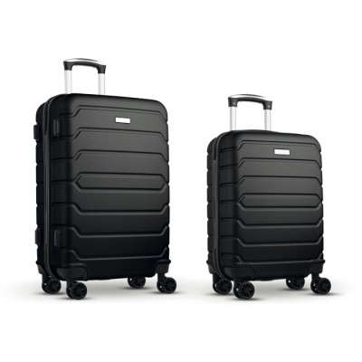 Set de valise personnalisable 20" et 24" ABS couleur noir