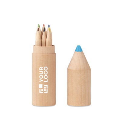 Set de crayon de couleurs personnalisable avec zone d'impression