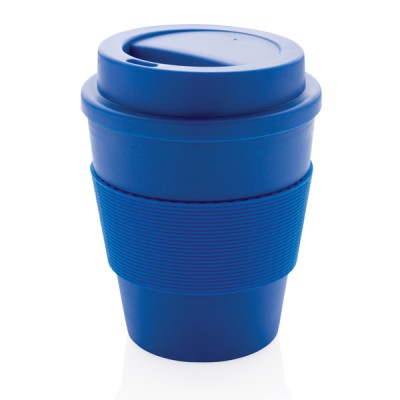 Mug à emporter avec couvercle vissé couleur bleu