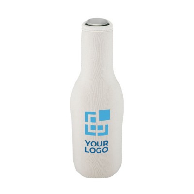 Housse pour bouteille en néoprène avec logo avec zone d'impression