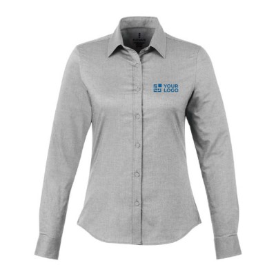 Chemise avec logo entreprise couleur gris clair