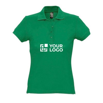 Polo femme personnalisable avec logo avec zone d'impression