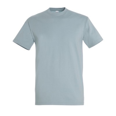 T-shirt basique à imprimer avec le logo couleur bleu gris