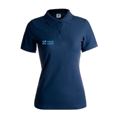 Polo personnalisé pour les femmes 180 g/m2 couleur bleu marine