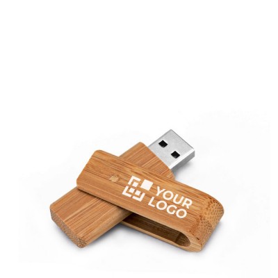 Jolie clé USB personnalisée en bambou