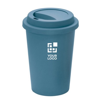 Tasse à emporter en plastique réutilisable, couvercle 450ml