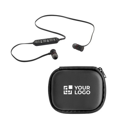 Écouteurs personnalisables Bluetooth 4.1 couleur noir