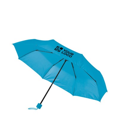 Parapluie publicitaire avec manche combiné couleur noir