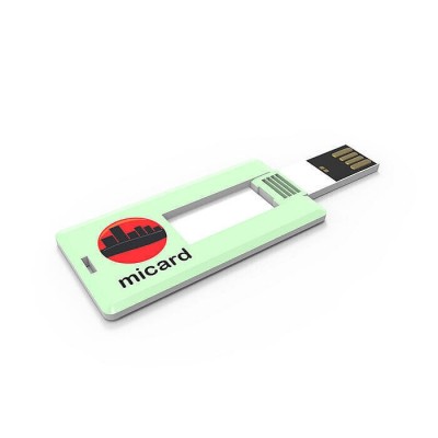 Carte USB avec grande surface de marquage logo entreprise