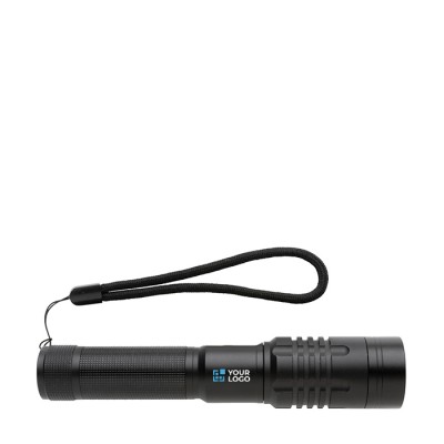 Lampe de poche rechargeable par USB couleur noir cinquième vue