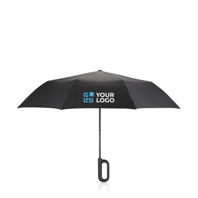 Parapluie personnalisé avec poignée originale couleur noir
