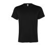 T-shirt technique en polyester recyclé 100 g/m² Roly Direct Slam  couleur noir