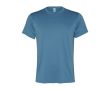 T-shirt technique en polyester recyclé 100 g/m² Roly Direct Slam  couleur bleu bondi