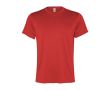 T-shirt technique en polyester recyclé 100 g/m² Roly Direct Slam  couleur rouge