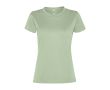T-shirt femme en polyester recyclé 100 g/m² Roly Direct Slam  couleur vert doux