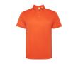 Polo technique en polyester recyclé 125 g/m² Roly Direct Tormo  couleur orange foncé