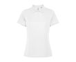 Polo pour femme en polyester recyclé 125 g/m² Roly Direct Tormo  couleur blanc