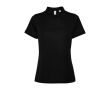 Polo pour femme en polyester recyclé 125 g/m² Roly Direct Tormo  couleur noir