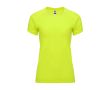 T-shirt technique cintré pour femme 135 g/m² Roly Direct Bahrain  couleur jaune fluorescent