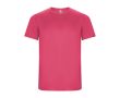 T-shirt technique en tissu recyclé 135 g/m² Roly Direct Imola  couleur rose fluorescent