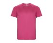 T-shirt technique en tissu recyclé 135 g/m² Roly Direct Imola  couleur rose
